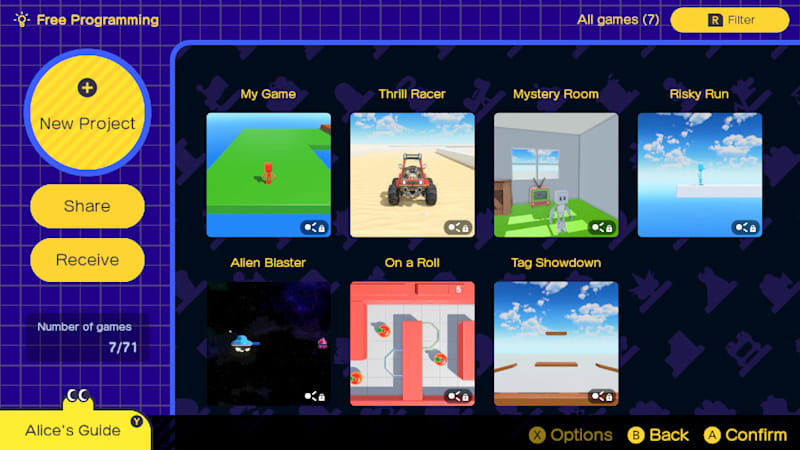 Nintendo switch coding game online