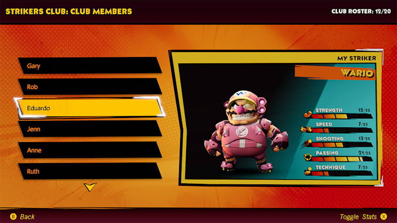 Mario strikers hot sale switch 2019