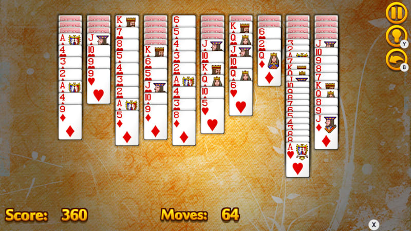 Spider Solitaire 1 Suit - Solitaire Bliss