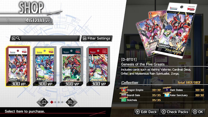 Cardfight vanguard nintendo switch cheap