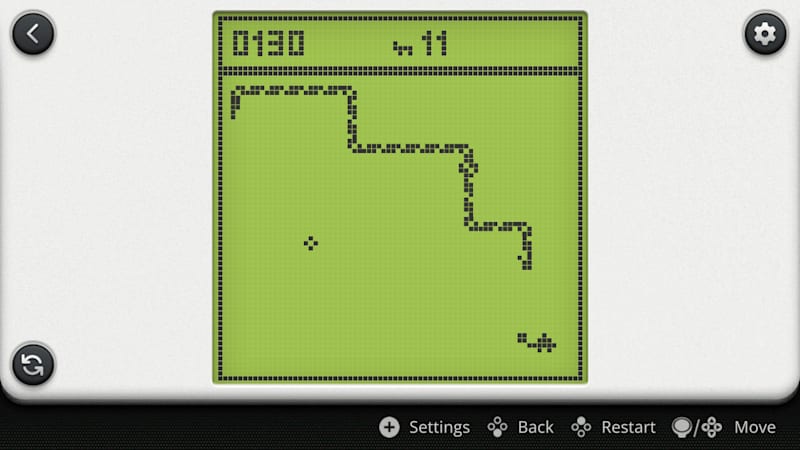 A screenshot of the Snake game