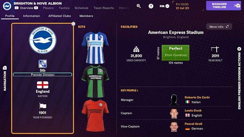 Football Manager 2022 Touch sur Nintendo Switch 