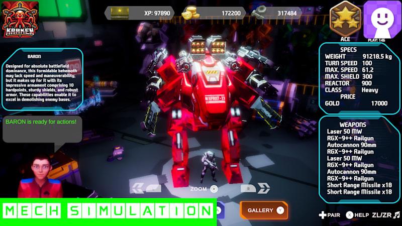 Robot sales game switch