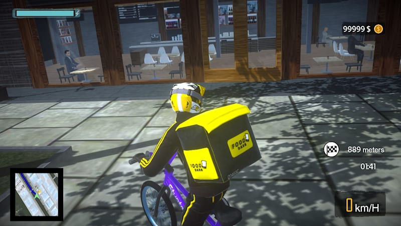 Bike Courier Bistro Express Delivery