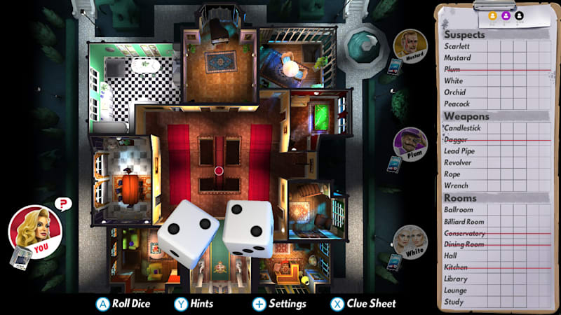 Cluedo for store switch