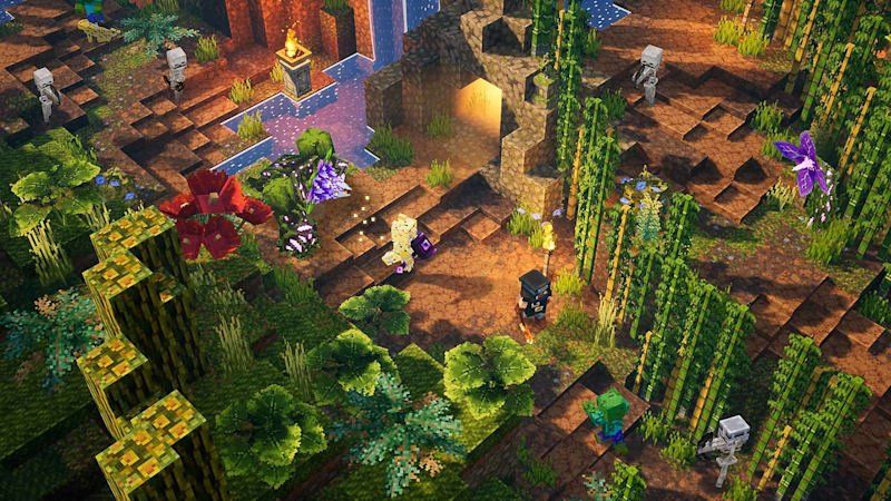 Brasil  Testes de Jogos – Assinantes do Nintendo Switch Online poderão  jogar Minecraft Dungeons completo entre 18/08 e 25/08