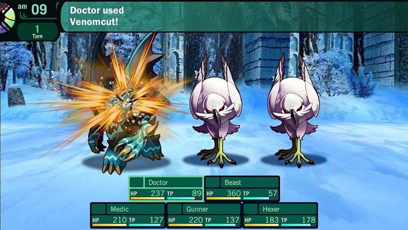 Etrian Odyssey combat