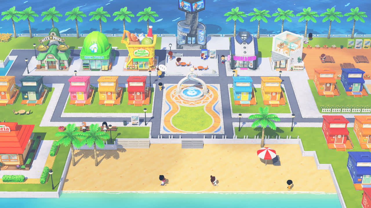 Official island facility screenshot from Tomodachi Life Living the Dream