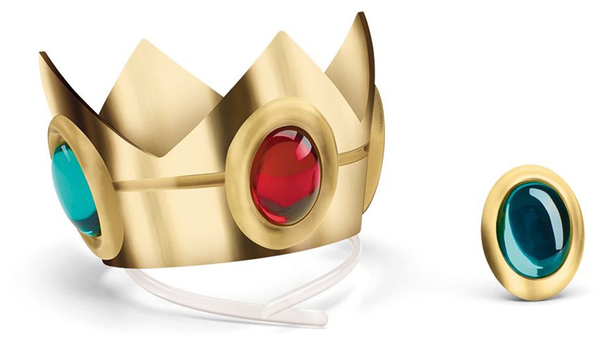 Super Mario™ - Costume Princess Peach Crown & Amulet Set 1