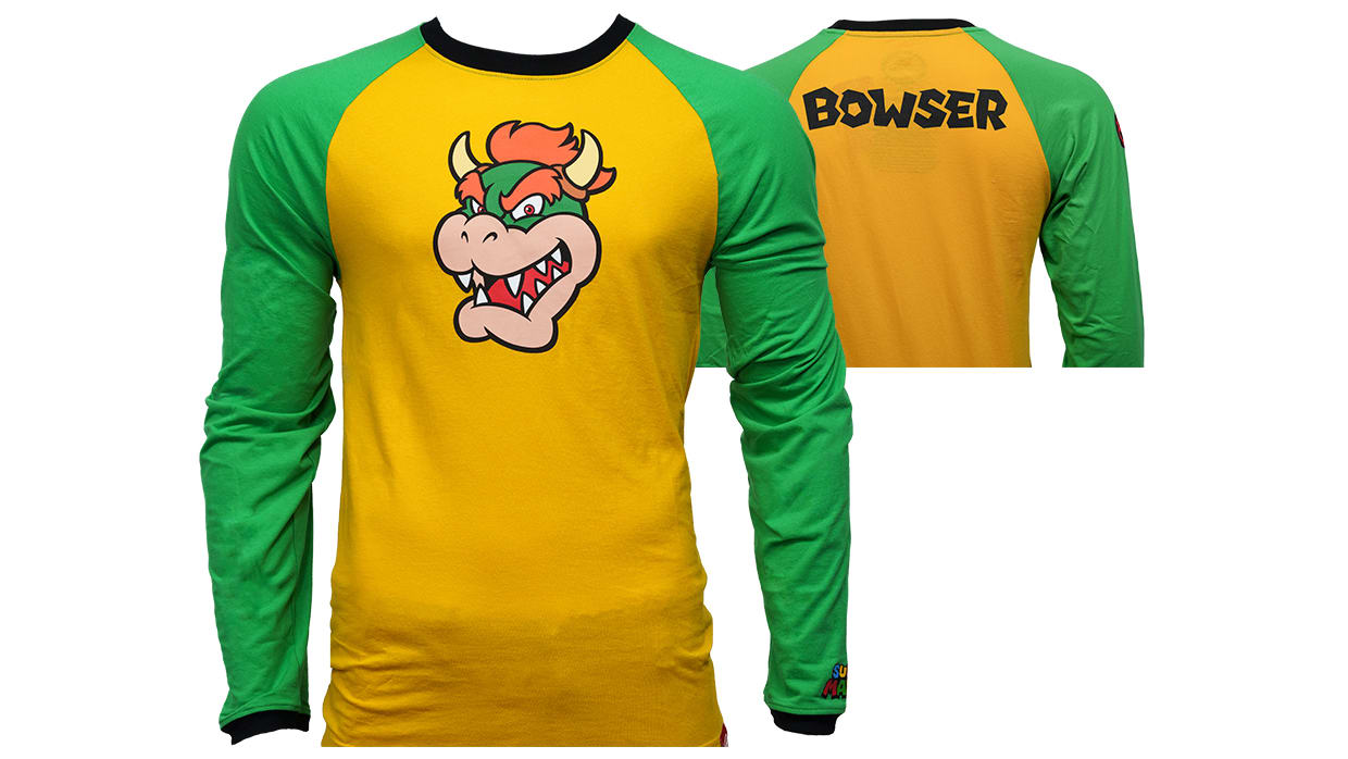 Super Mario™ - Adult Bowser Raglan T-Shirt 1