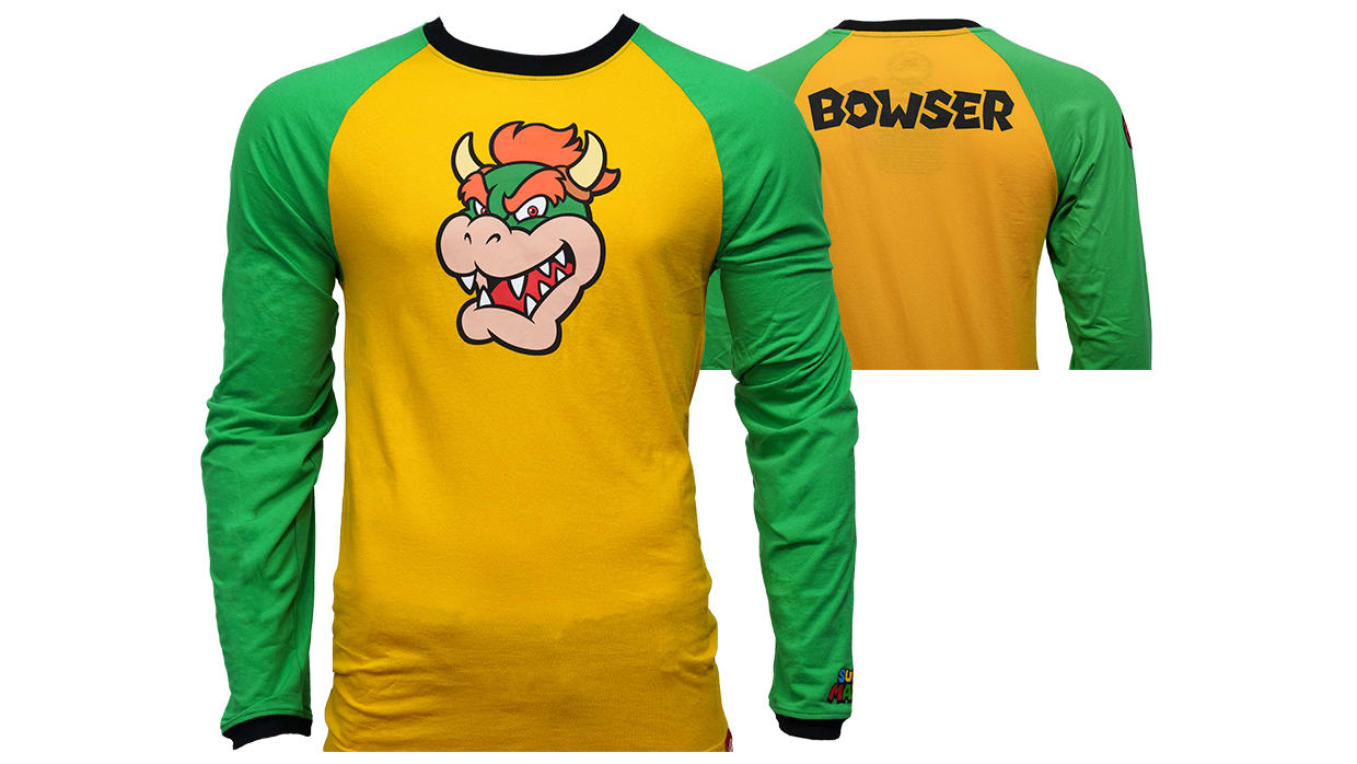 Super Mario™ - Adult Bowser Raglan T-Shirt - S 1