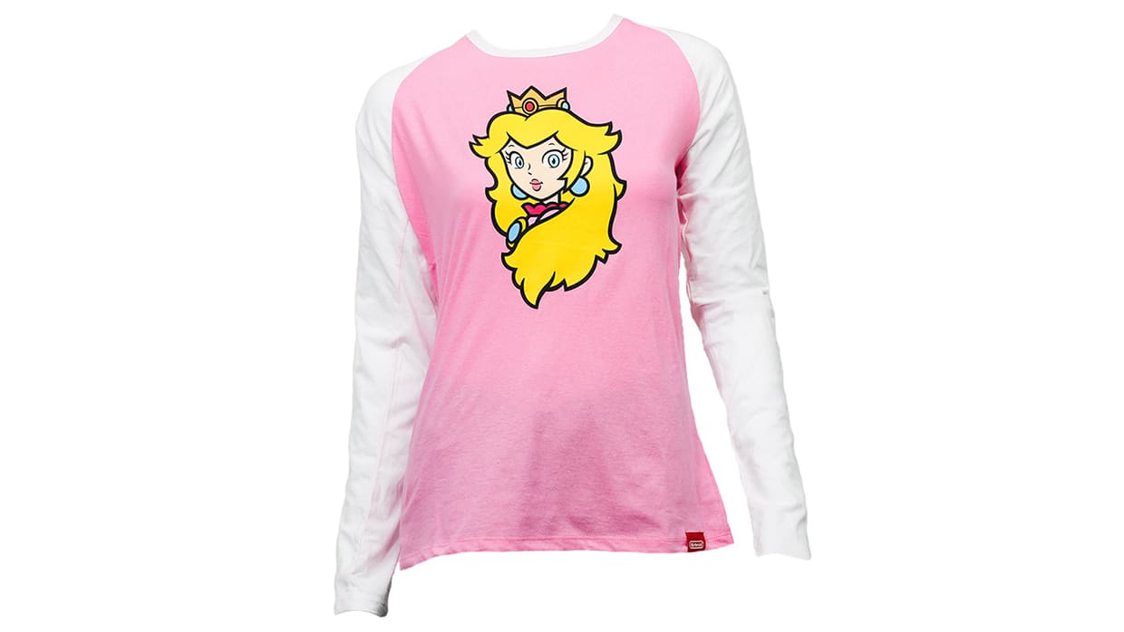 Super Mario™ - T-shirt manches raglan Princesse Peach (Adulte) 1