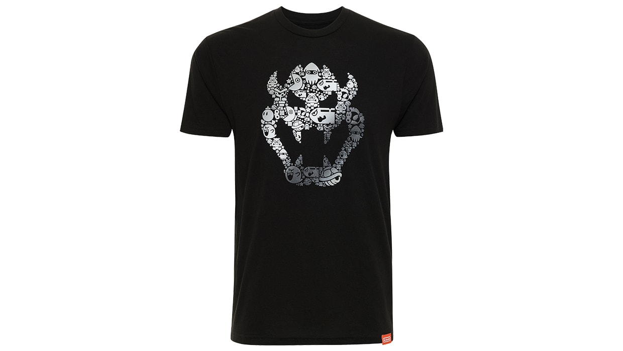 Super Mario - Bowser Icons T-Shirt - L 1