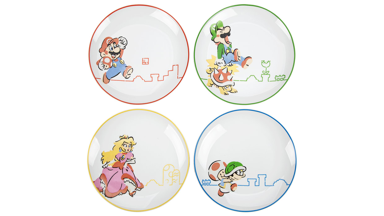 Collection Super Mario™ - Assiettes en céramique (Ensemble de 4) 1