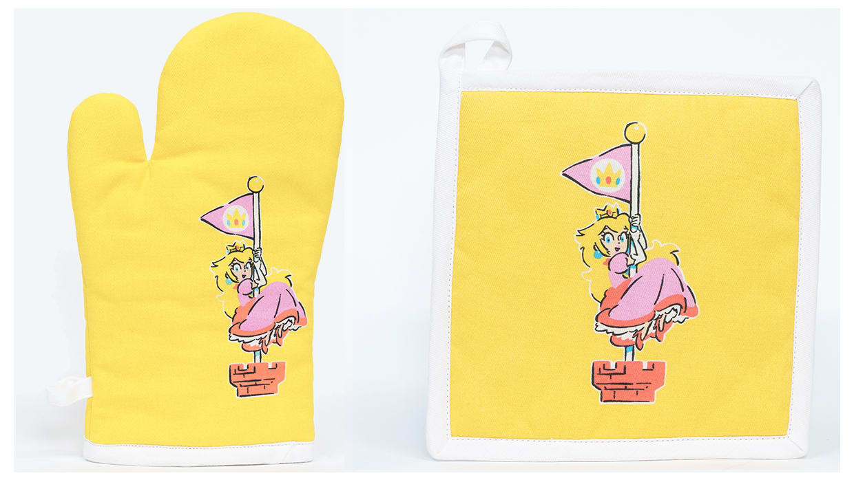 Super Mario™ Home Collection - Hot Pad and Oven Mitt Set (Peach) 1
