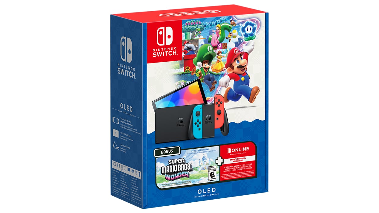 Nintendo Switch™ - OLED Model + Super Mario Bros.™ Wonder Bundle 1