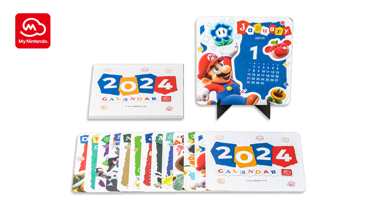 Calendrier de bureau My Nintendo 2024 - Site officiel Nintendo