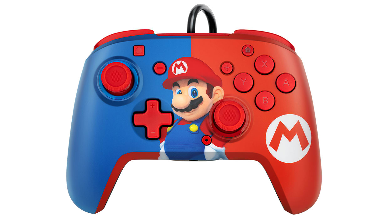 Manette audio câblée Faceoff™ Deluxe+ :  Power Pose Mario™ 1