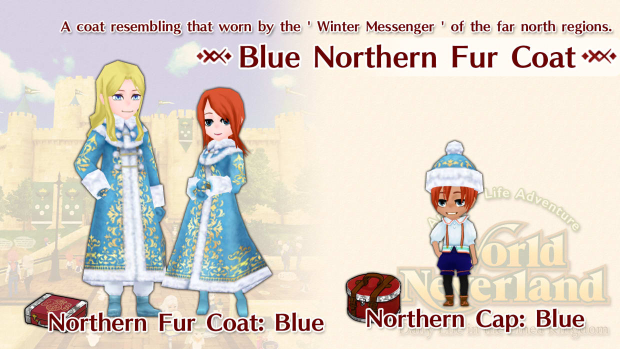 Blue Northern Fur Coat 1