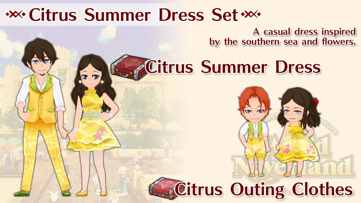 Citrus Summer Dress Set 1