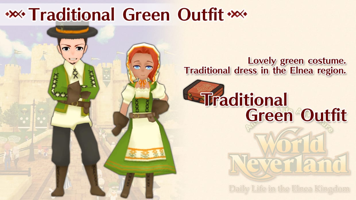 Traditional Green Outfit 1