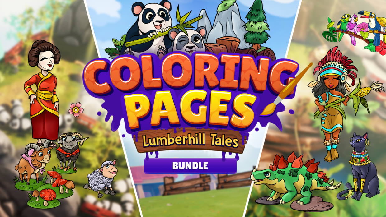 Coloring Pages: Lumberhill Tales Bundle 1