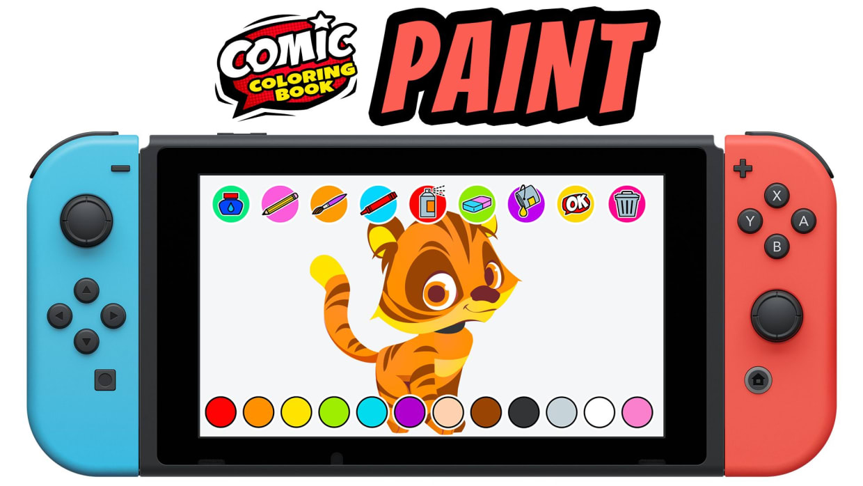 Comic Coloring Book: PAINT 1