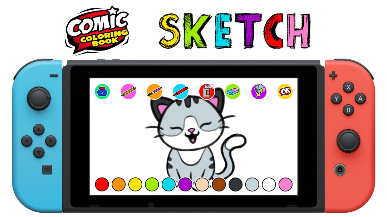 Comic Coloring Book: SKETCH 1