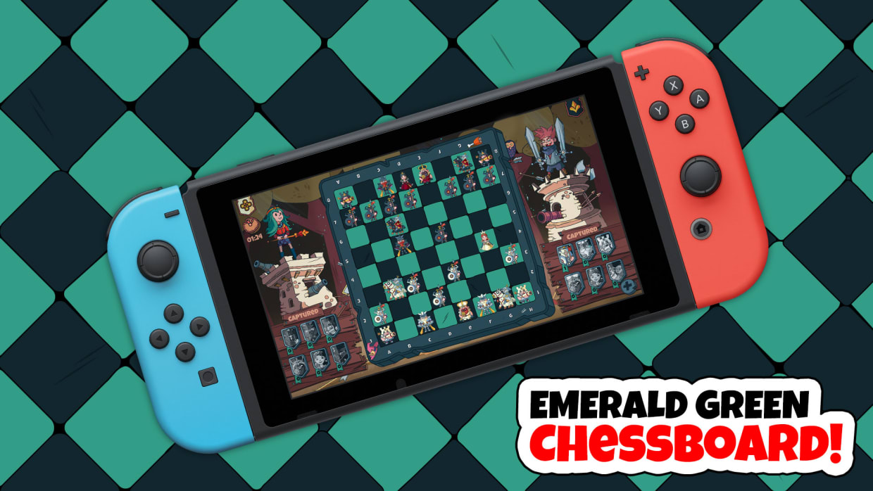 Emerald Green Chessboard 1