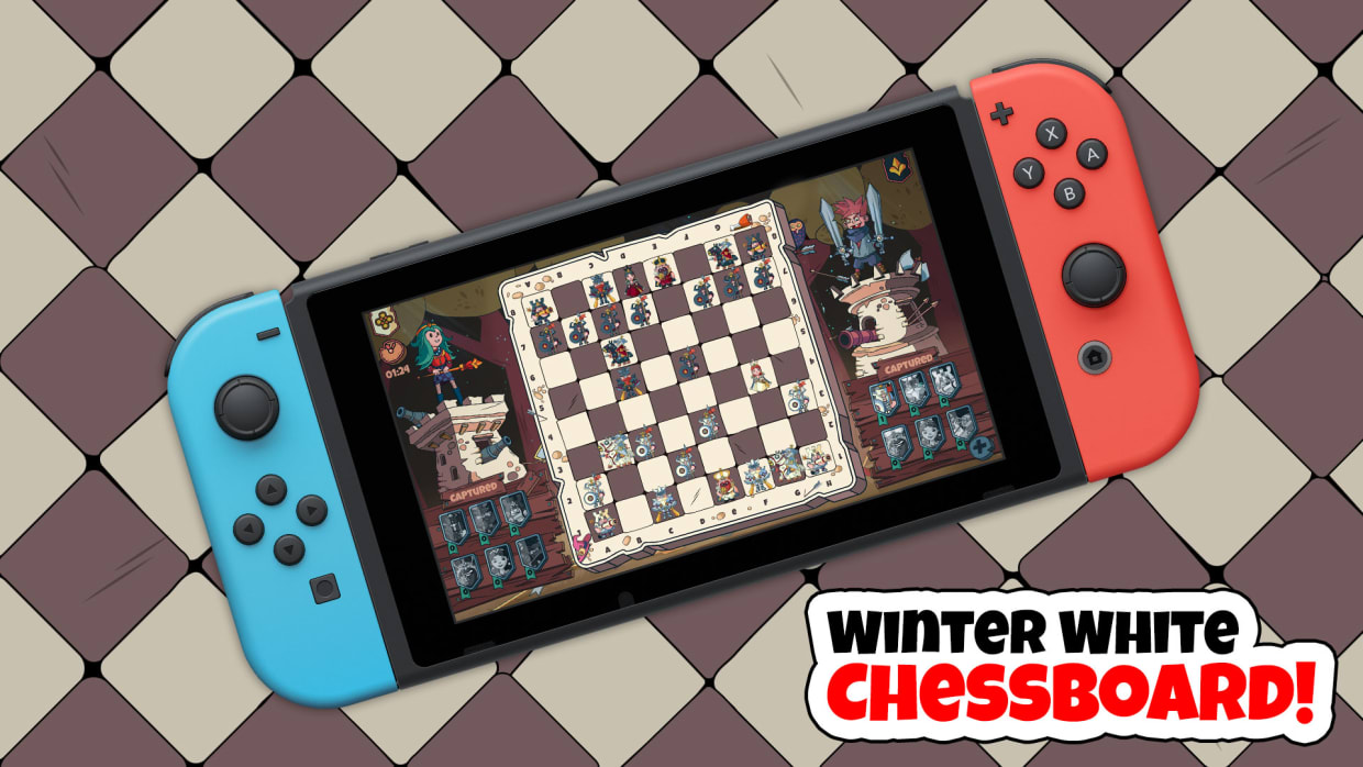 Winter White Chessboard 1