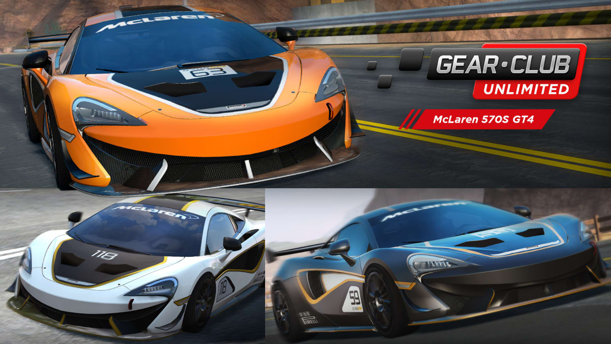 Gear.Club Unlimited - Mclaren 570S GT4 Pack 1