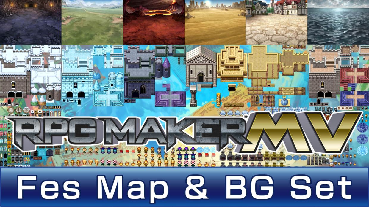 RPG Maker MV: Fes Map & BG Set 1