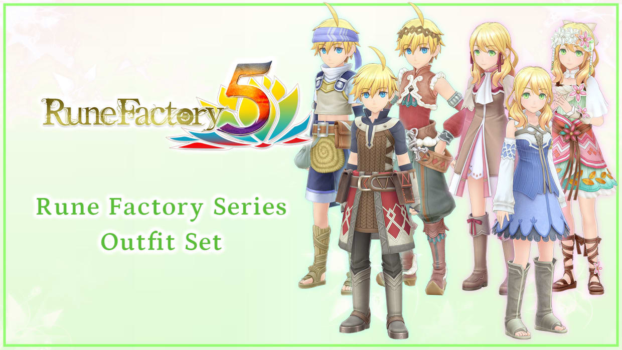 Rune Factory Series Outfit Set 1