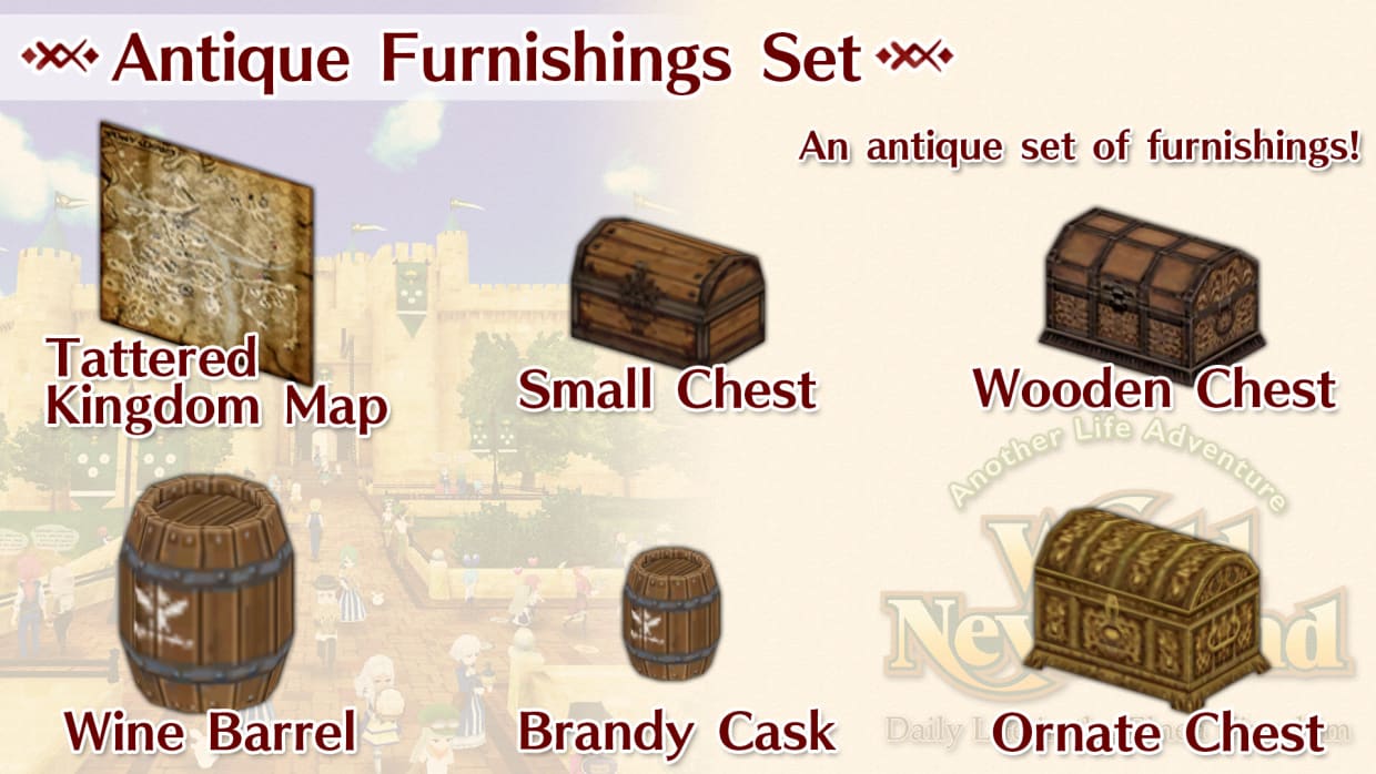 Antique Furnishings Set 1
