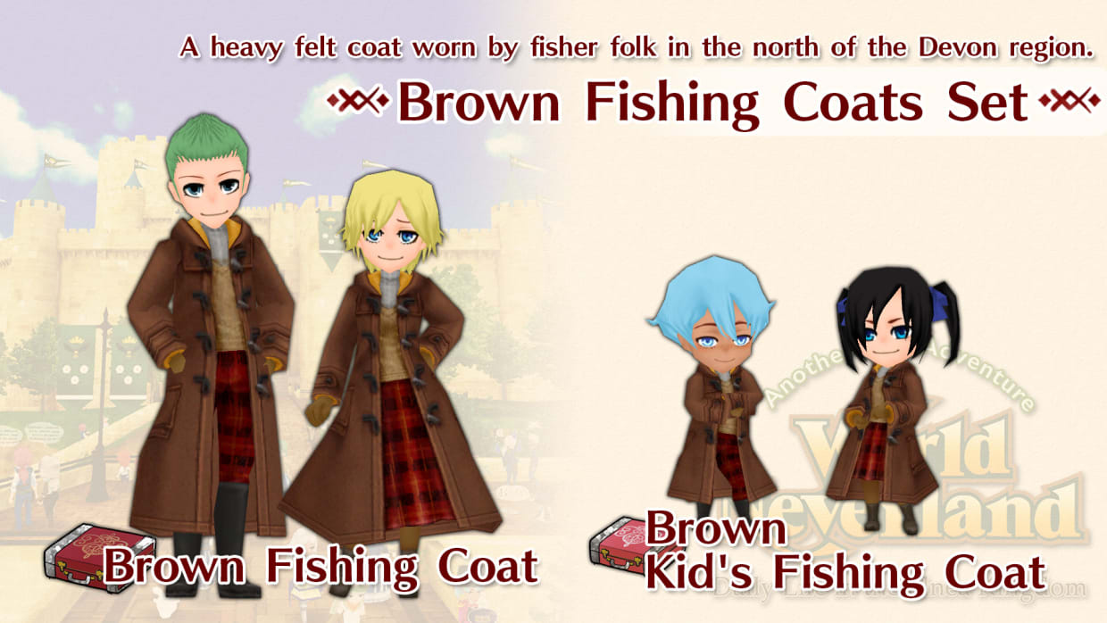 Brown Fishing Coats Set 1