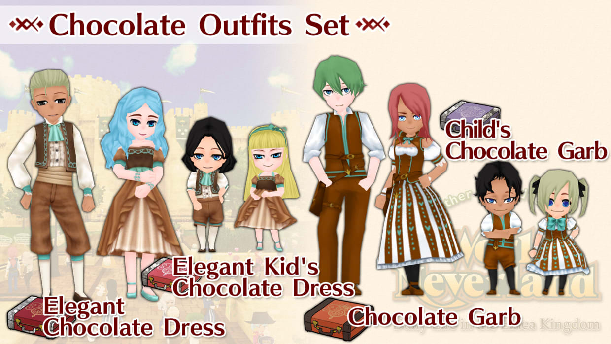 Chocolate Outfits Set 1