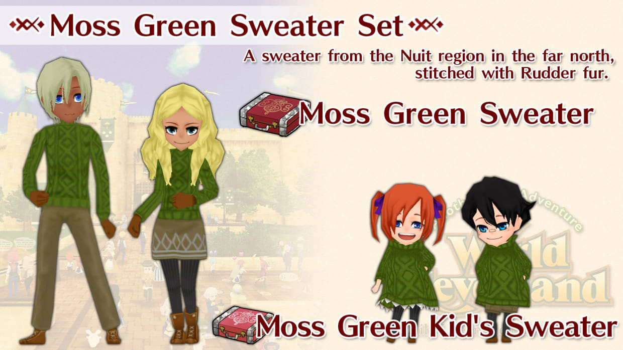 Moss Green Sweater Set 1