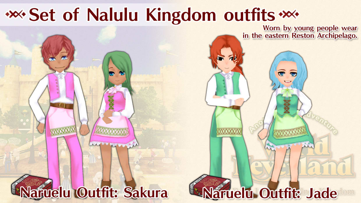 Set of Nalulu Kingdom outfits 1
