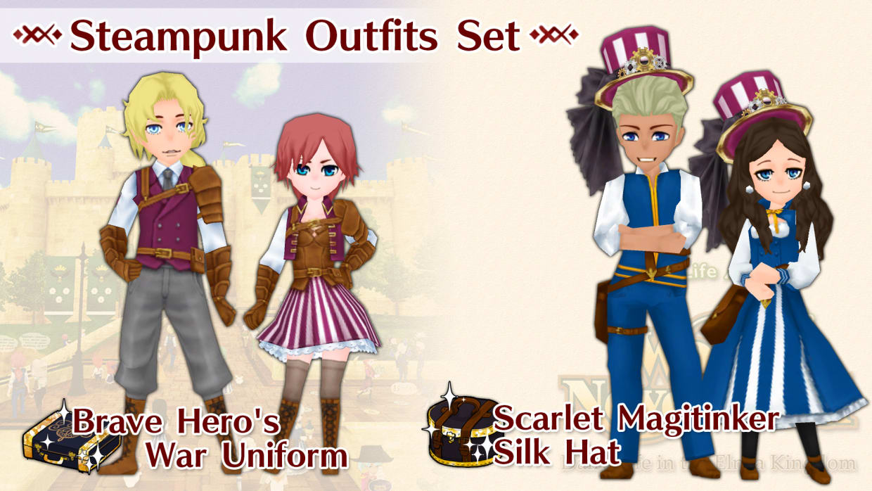 Steampunk Outfits Set 1