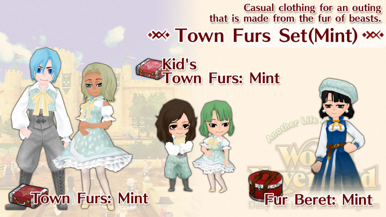Town Furs Set(Mint) 1