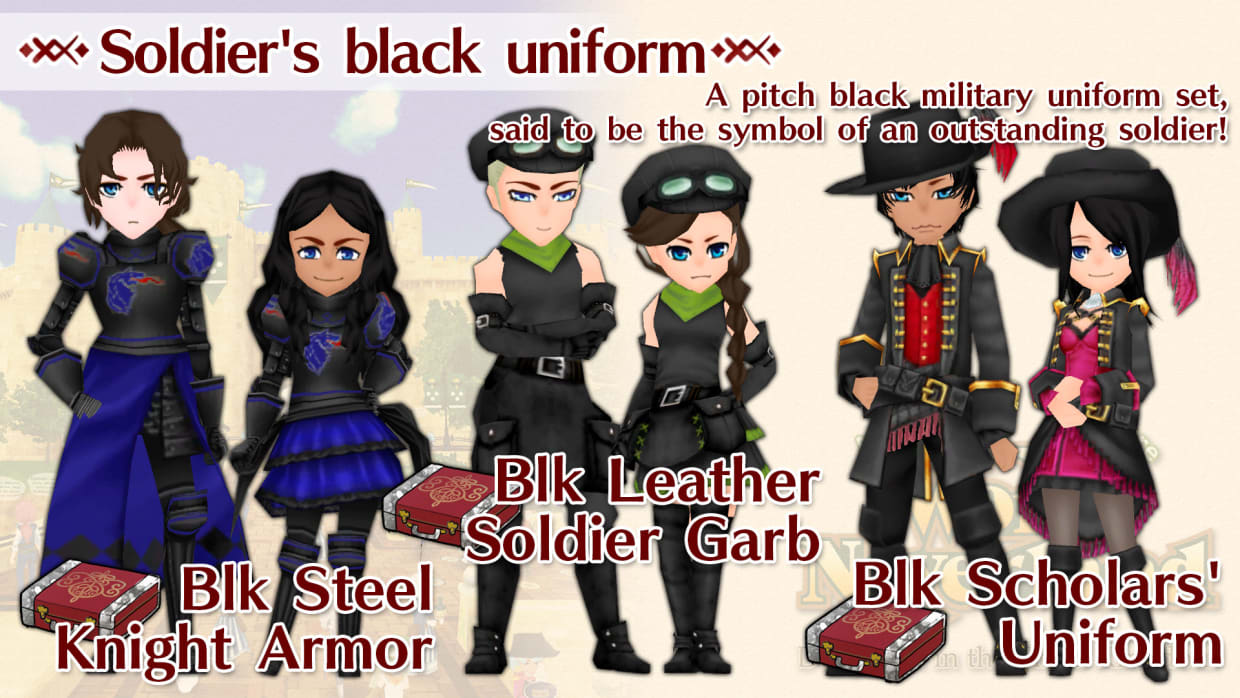 Warrior's Black Clothes Set 1