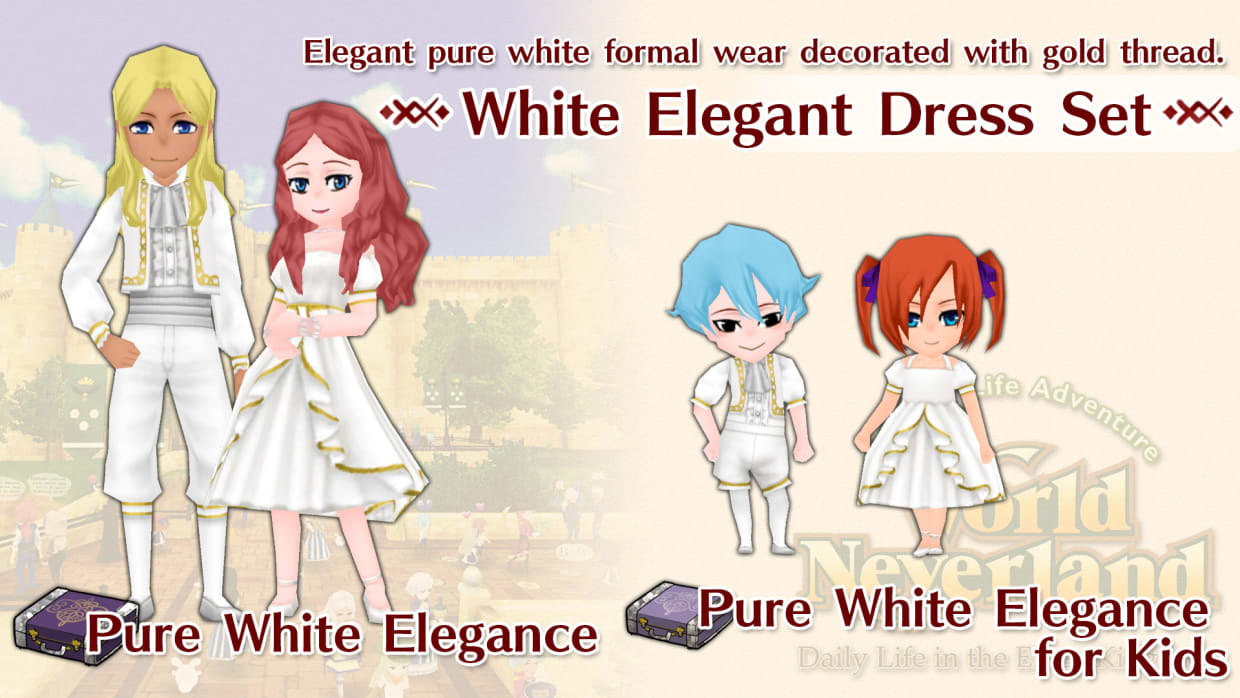 White Elegant Dress Set 1