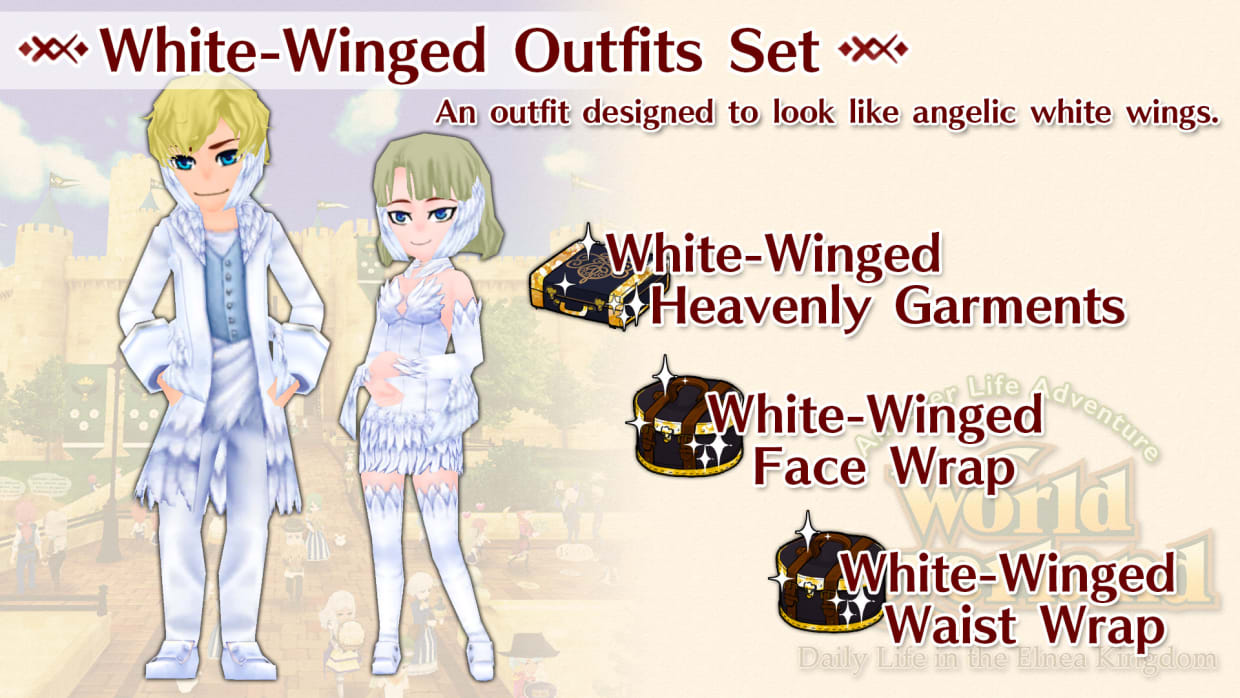 White-Winged Outfits Set 1