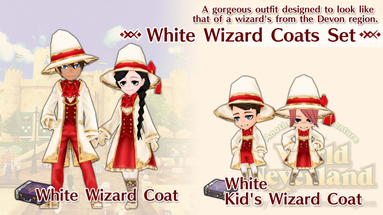 White Wizard Coats Set 1