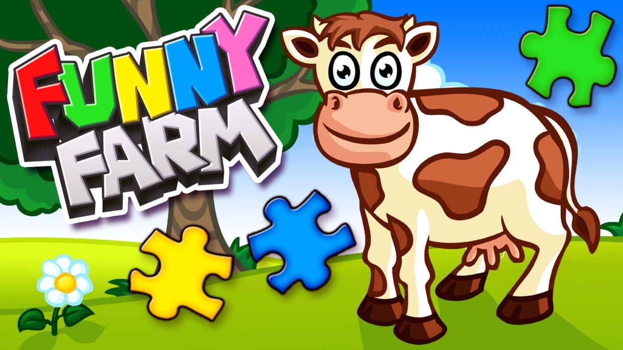 Funny Farm Animal Jigsaw Puzzle Game for Kids and Toddlers 1