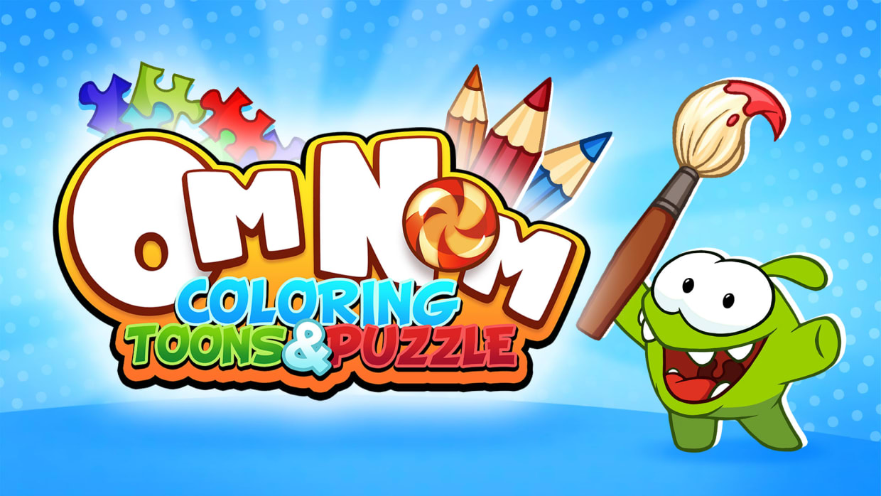 Om Nom😀Puzzle Game for Kids▶️Experiments - Superpowers of Om Nom Jigsaw  Puzzle. Cut the Rope Game 