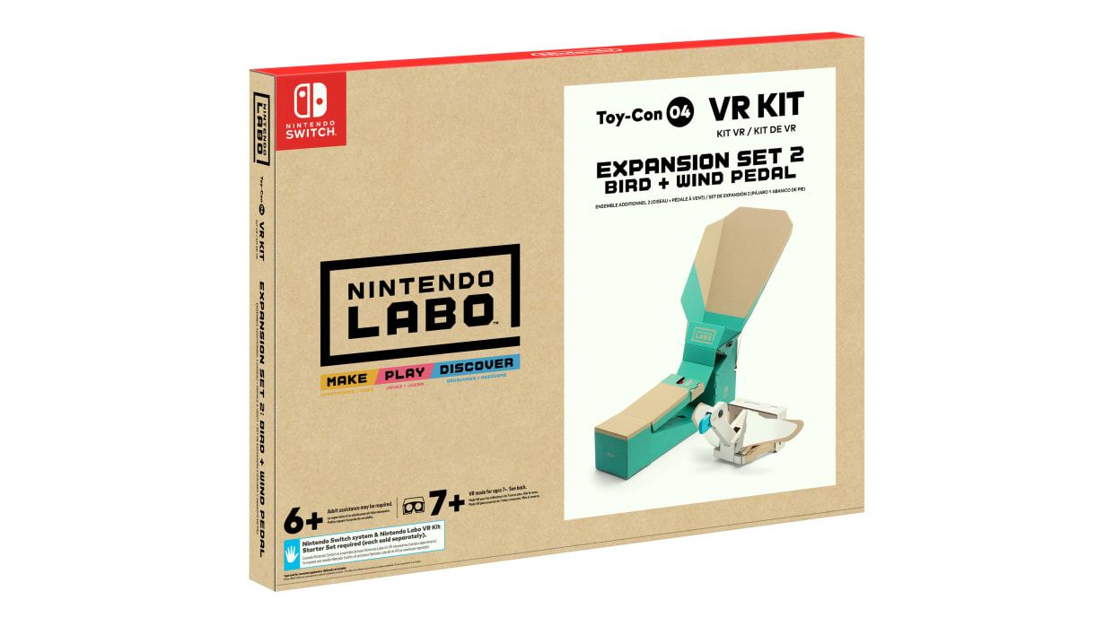 Nintendo Labo Toy-Con 04: VR Kit - Expansion Set 2 – Bird + Wind Pedal