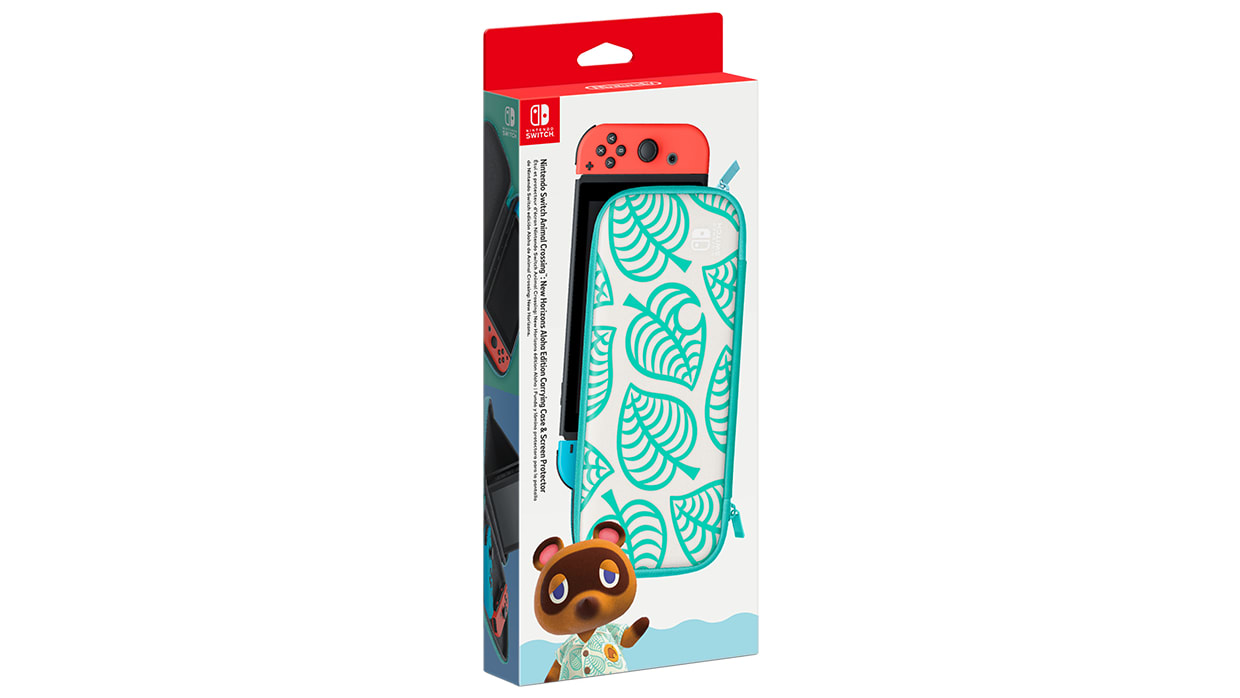 Nintendo Switch Animal Crossing: New Horizons Aloha Edition Carry Case + Screen Protector 1