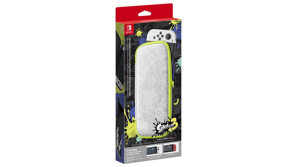 Nintendo Switch Carrying Case & Screen Protector Splatoon 3 Edition 1