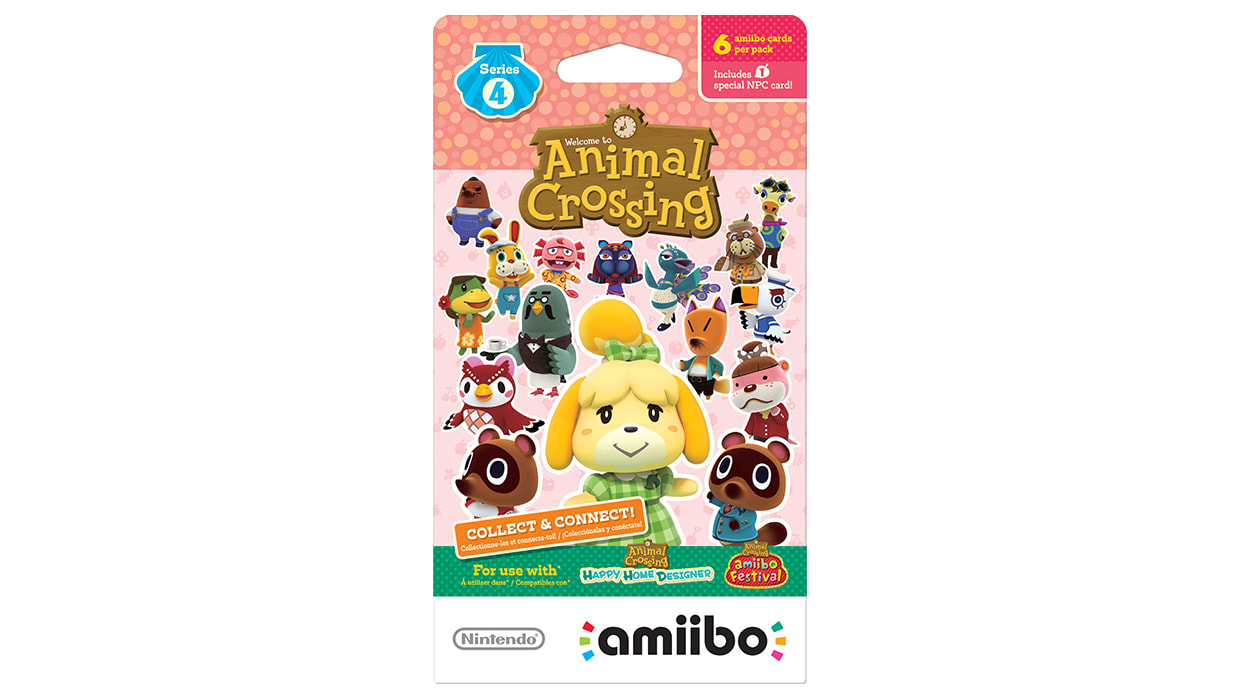 Animal Crossing - Carte Amiibo - Série 4 (paquet de 3 cartes dont 1  spéciale)